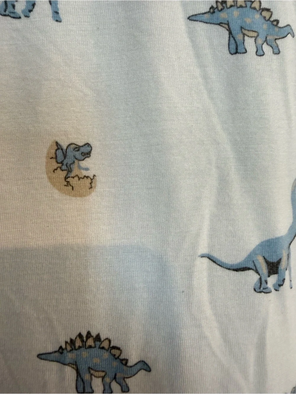 KYTE Baby Dinosaur Sleeveless Sleep Sack - Cream & Blue